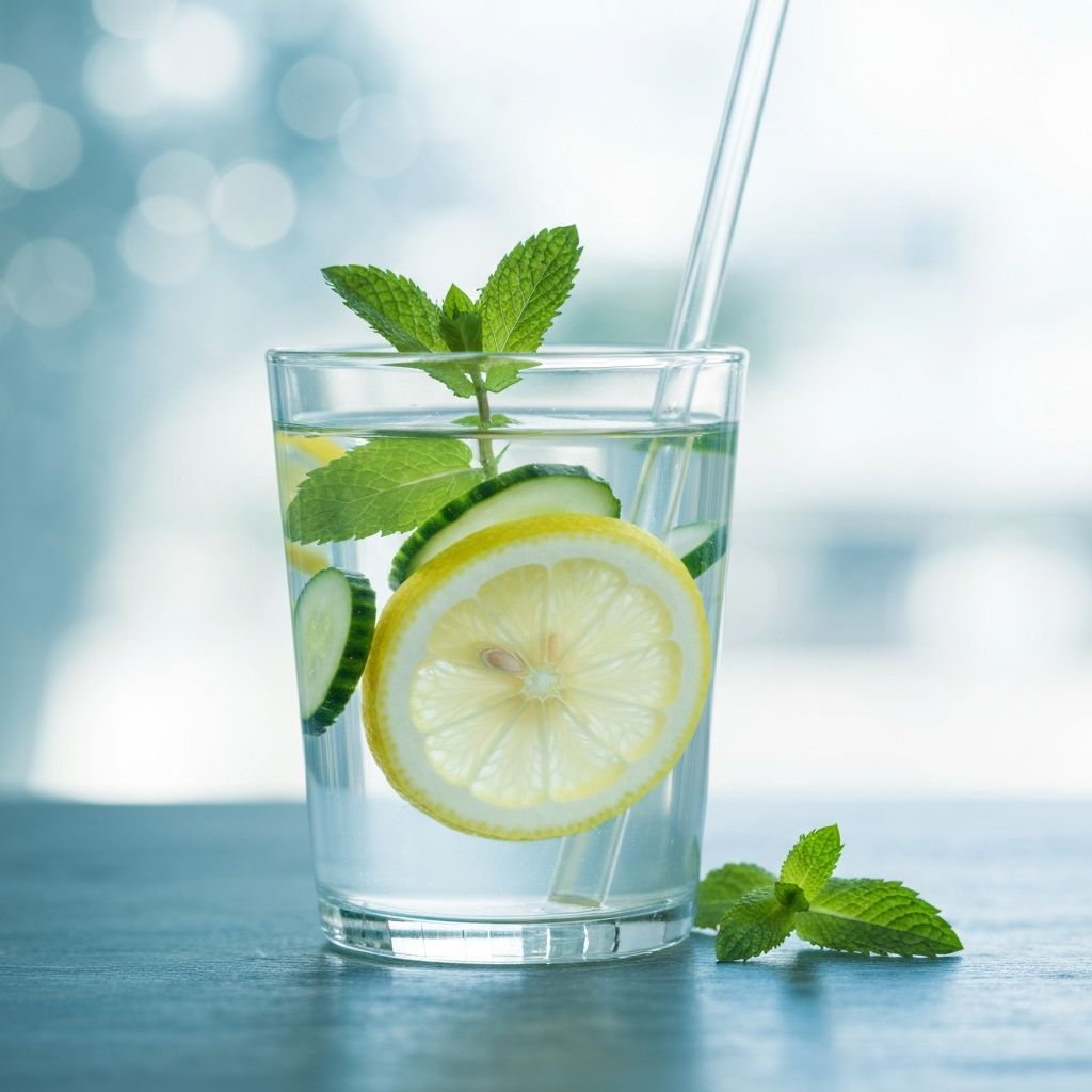 Frisches Wasser und natürliche Flüssigkeitsquellen