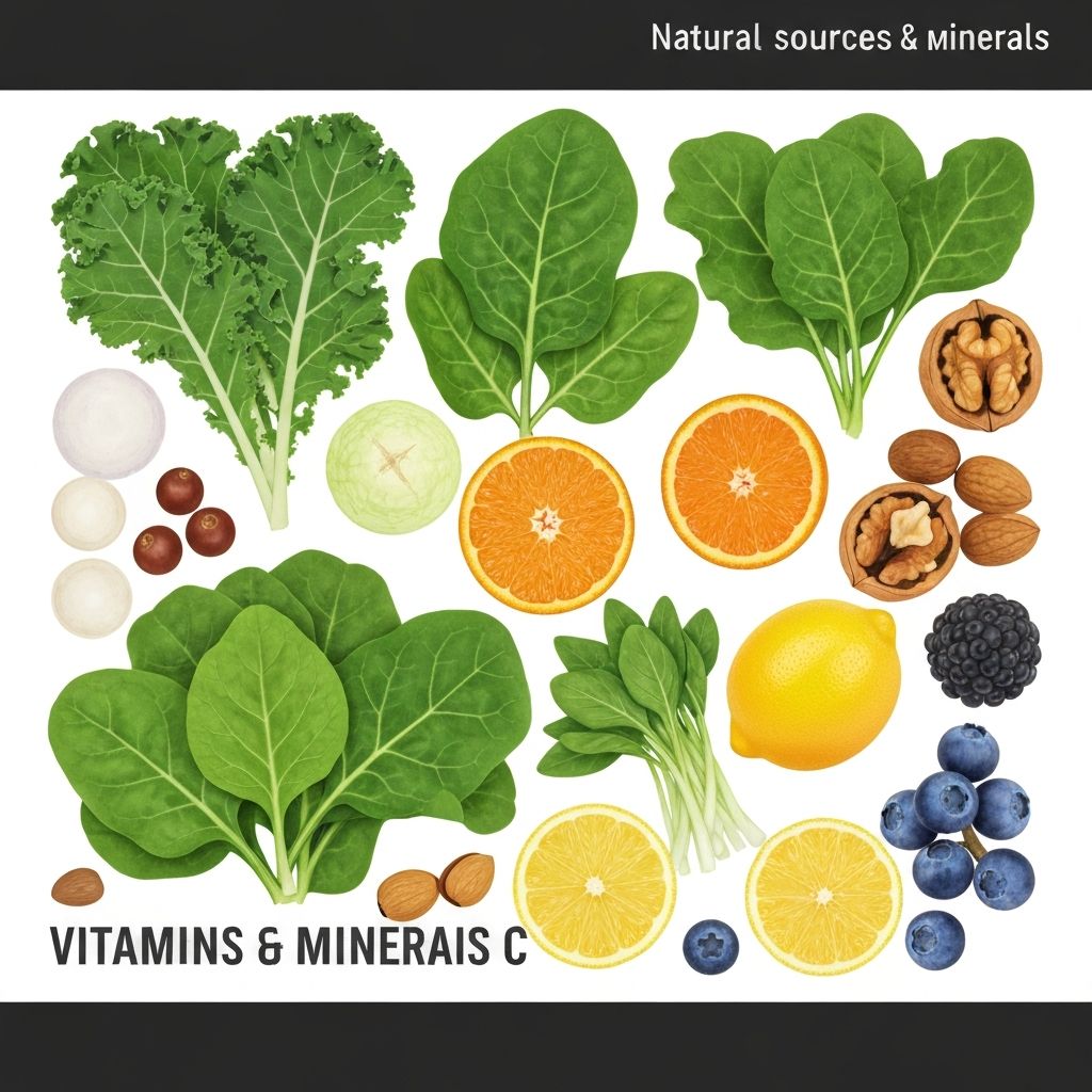 Lebensmittel reich an Vitaminen und Mineralien