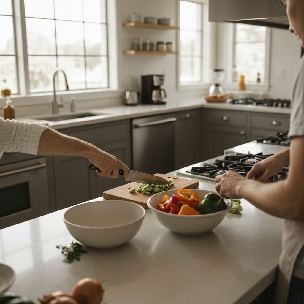 Zubereitung von frischen Lebensmitteln